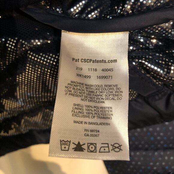 🆕Columbia Women's Powder Lite Hooded Jacket- XS- Dark Nocturnal Sparkler Print - Picture 2 of 5